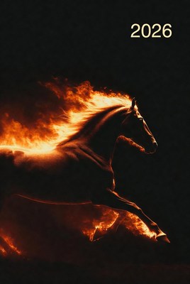 Fiery horse in motion for 2026