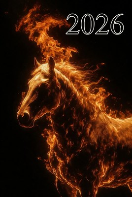 Fiery horse with flames in 2026