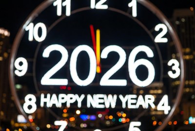 Countdown to new year celebration