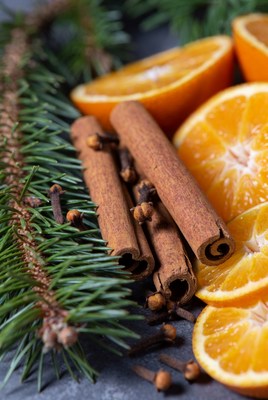 Cinnamon and orange seasonal arrangement