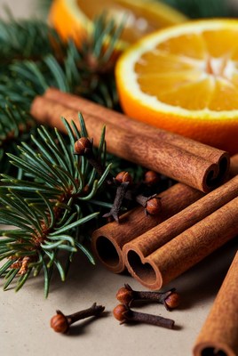 Spices and citrus for winter