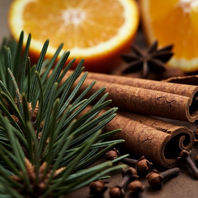 Warm spices and citrus arrangement