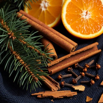 Cozy winter spices and fruits blend