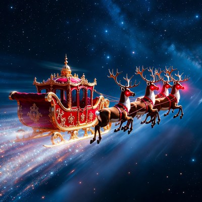 Sleigh journey through the stars