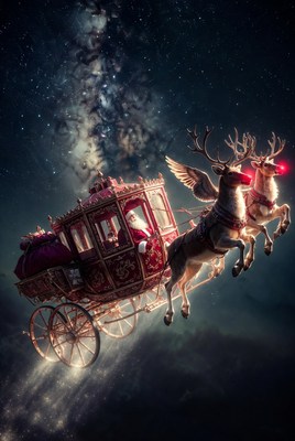 Magical journey through the night sky