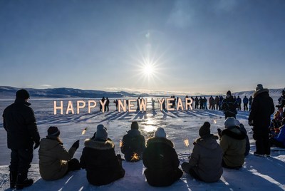 Celebrating new year in nature