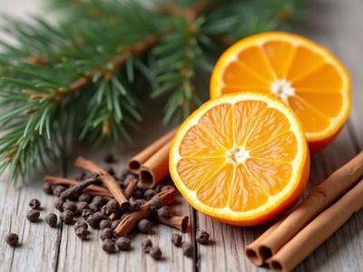 Festive citrus with spice arrangement