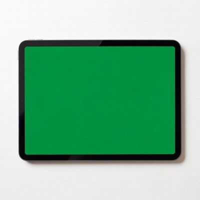 Digital tablet with blank screen