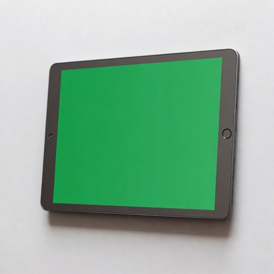 Tablet on white background