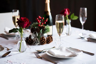 Festive dining setup for celebration