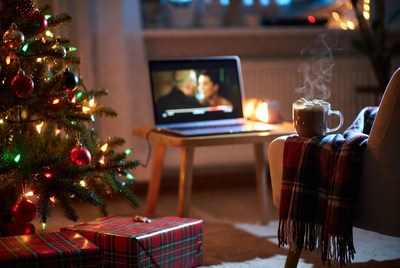 Cozy holiday evening at home