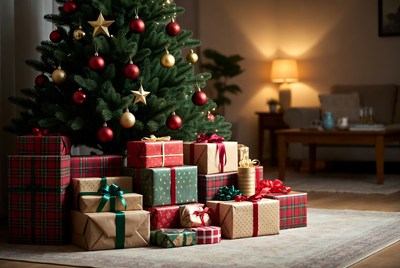 Gifts under the christmas tree