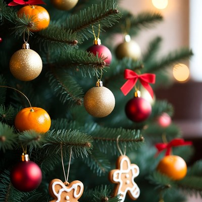 Christmas tree with ornaments