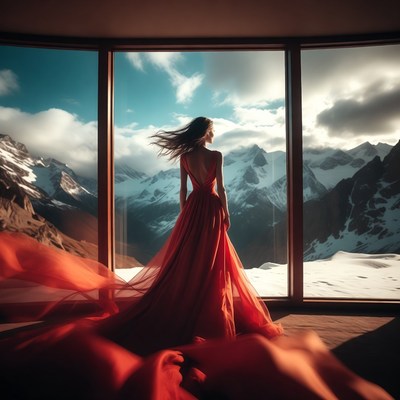 Stunning view from mountain retreat