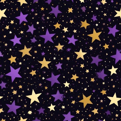 Colorful starry night pattern design