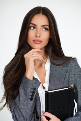 Confident woman in stylish outfit