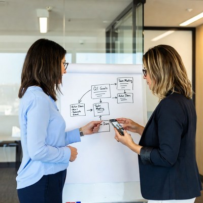 Team discussions on quarterly goals