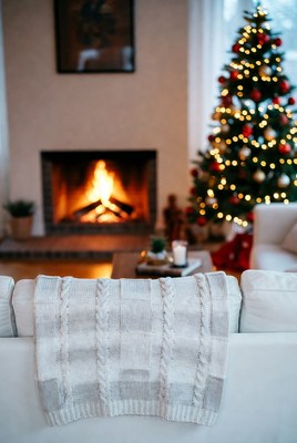 Cozy living room during the holidays