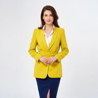 Confident woman in stylish outfit