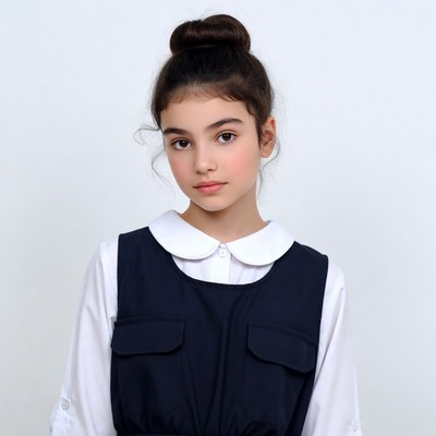 Young girl in elegant dress