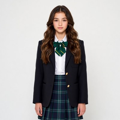 Student in formal school attire