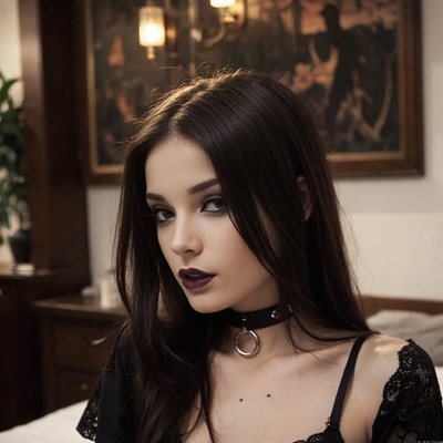 Dark beauty in soft light