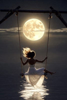 Swinging under the full moon