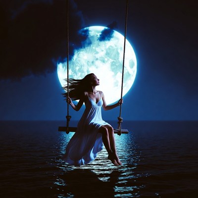 Swinging under the full moon