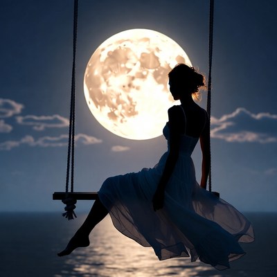 Swinging under the full moon