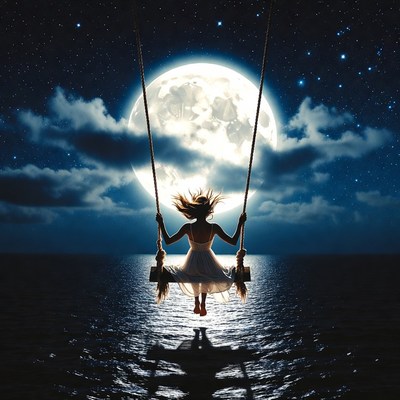 Swinging under the full moon