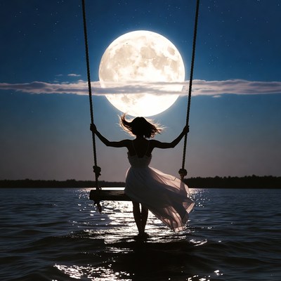 Swinging under the full moon