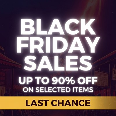 Black friday sales event announcement