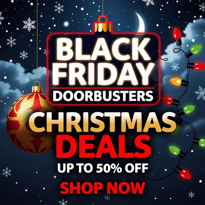 Black friday christmas deals promotion