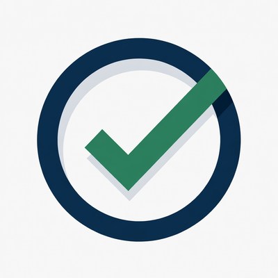 Check mark symbol for confirmation