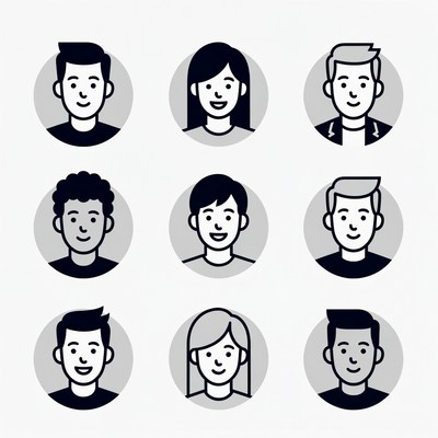 Diverse group of young adults smiling