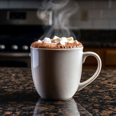 Warm cup of hot chocolate