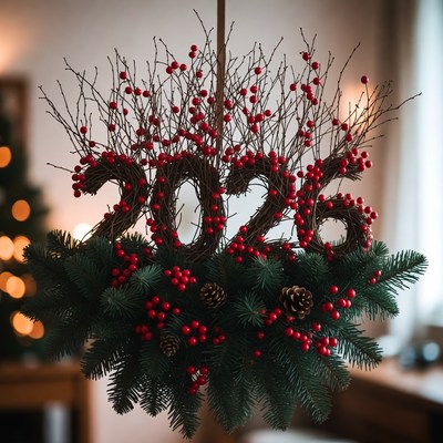 Festive decoration for new year 2026