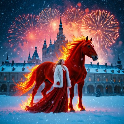 Majestic celebration in winter