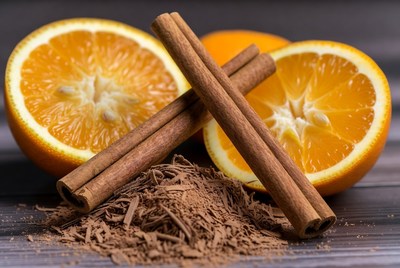 Cinnamon and orange spice arrangement