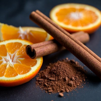 Sweet citrus and spice harmony