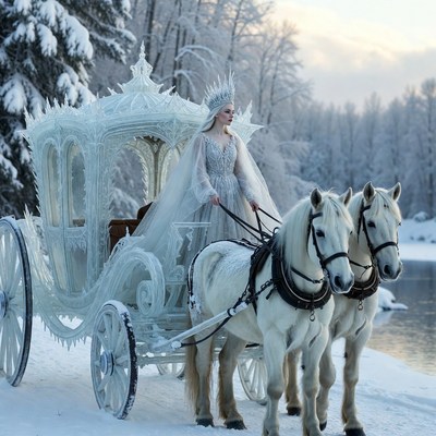 Enchanted winter carriage ride