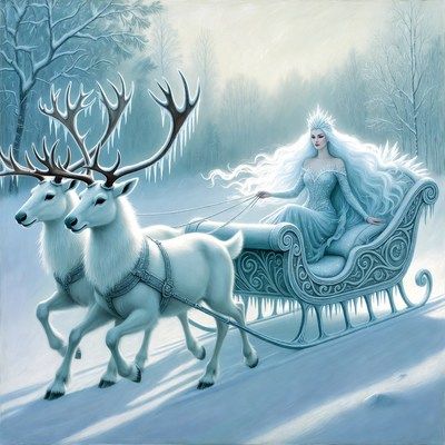 Fairy tale winter scene