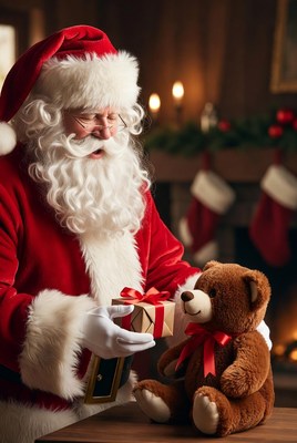 Santa bringing gifts for children