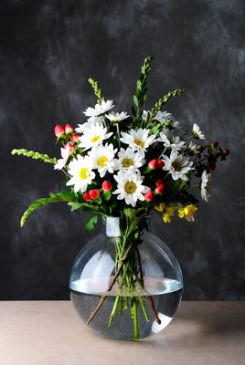 Fresh flower bouquet display