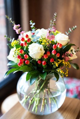 Beautiful floral arrangement in vase