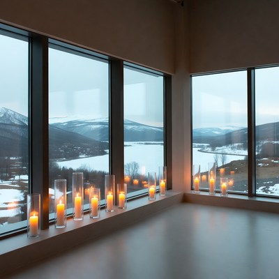 Evening serenity by the lake