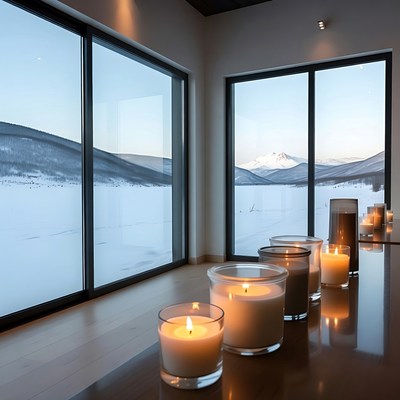 Cozy winter retreat with mountain view