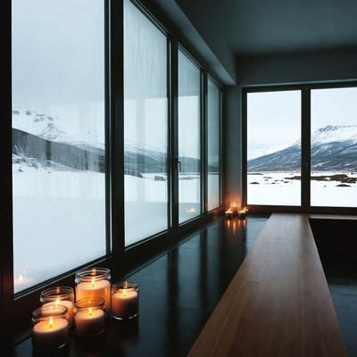 Serenity in a snowy retreat