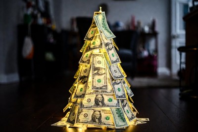 Creative money tree decoration