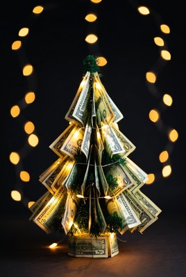 Creative money tree decoration